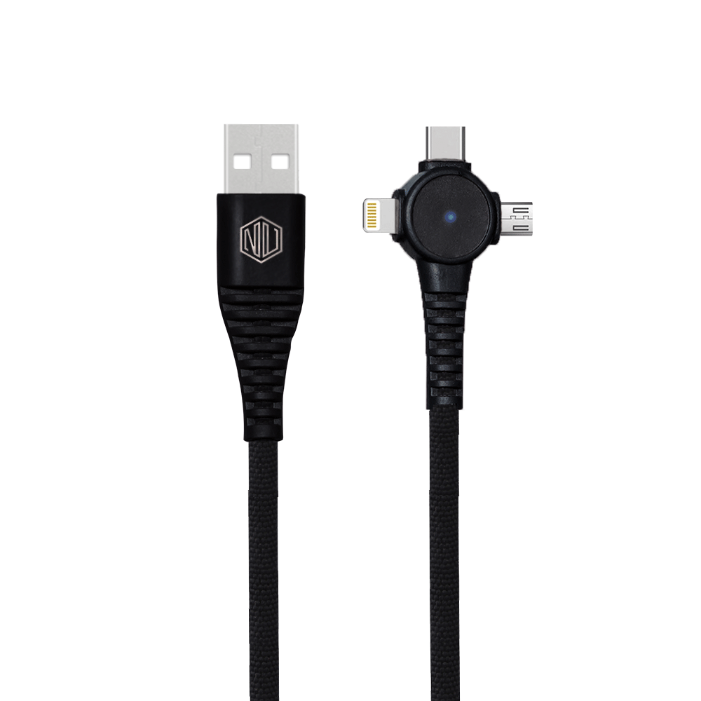 Blaze Trinity 2.0 50W 3 In One Cable (Type-C+Micro USB+Type-L)