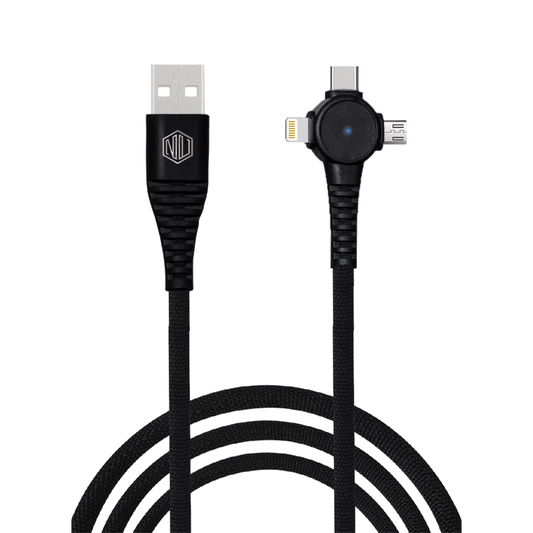 Blaze Trinity 2.0 50W 3 In One Cable (Type-C+Micro USB+Type-L)